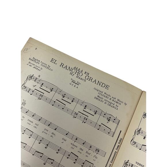 El Rancho Grande Sheet Music 1934 My Ranch Silvano Ramos Emilio Uranga - Picture 3 of 5